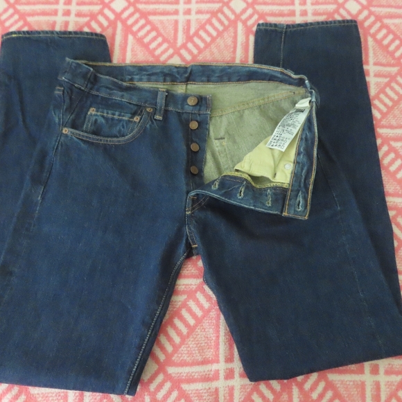 LEVI LVC 501XX VINTAGE BIG E JEANS 33 × 34 SELVEDGE (31x31.5) - Picture 5 of 12